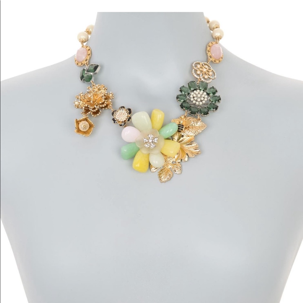 Carolee NWT Floral Drama Statement Necklace